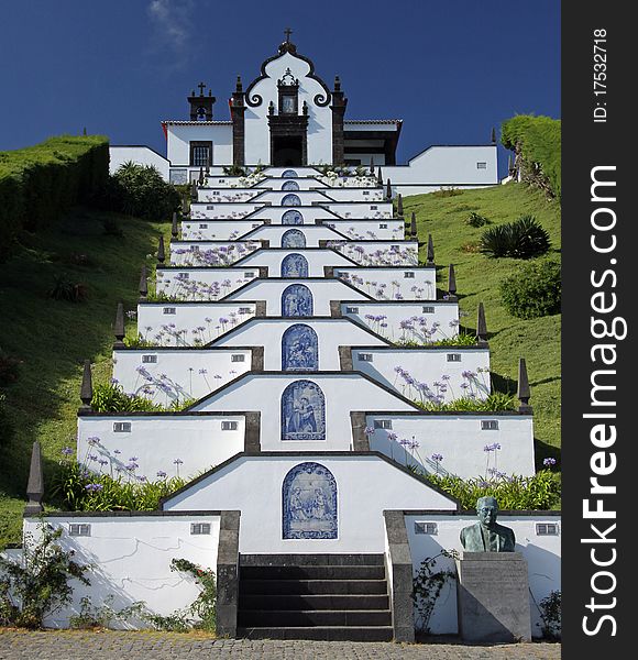 Church Ermida da Nossa Senhora da Paz at Sao Miguel near Vila Franca do Campo (Azores). Church Ermida da Nossa Senhora da Paz at Sao Miguel near Vila Franca do Campo (Azores)