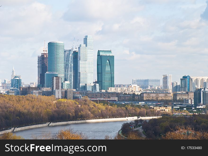 Skyscrapers in Moscow