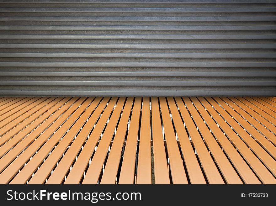 Grunge wooden panel and floor room background. Grunge wooden panel and floor room background