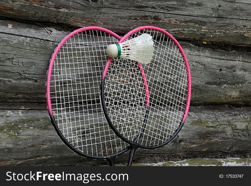 Badminton Rackets and Ball