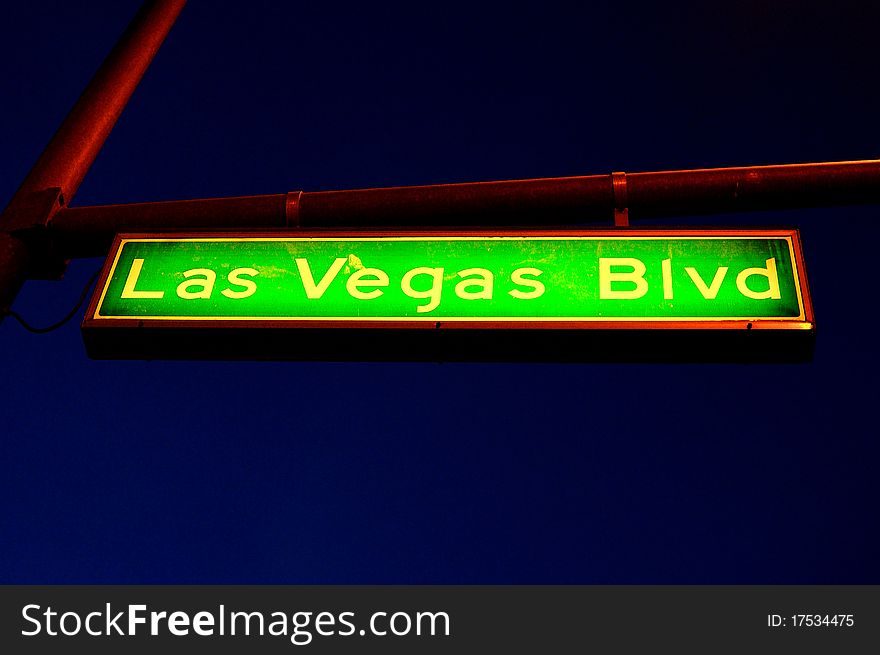 Las Vegas Boulevard Sign night shot