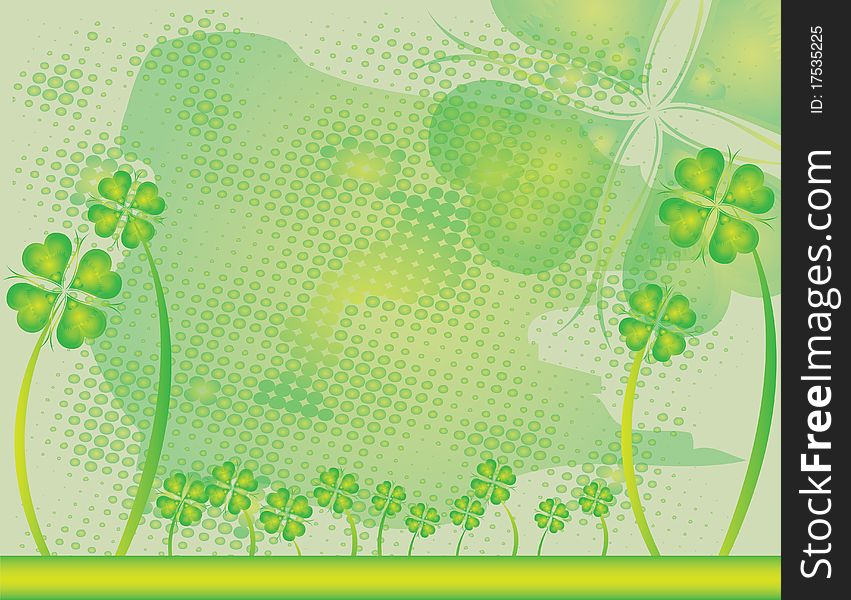 Abstract flower Illustration flower spring green