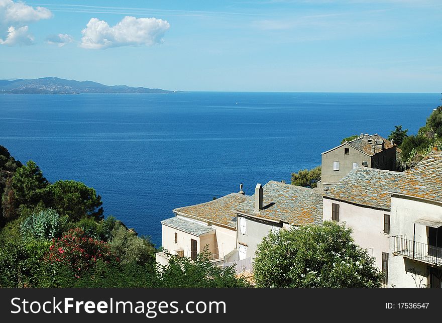 Nonza Village With Sea View. Corsica