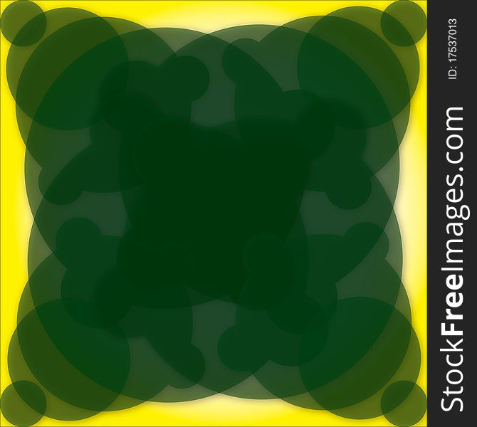 Abstract thought, background, clors yellow and green