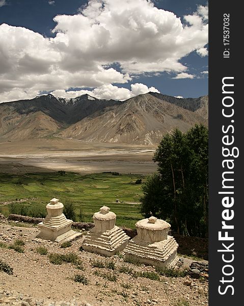 The Zanskar valley in Ladakh, India.