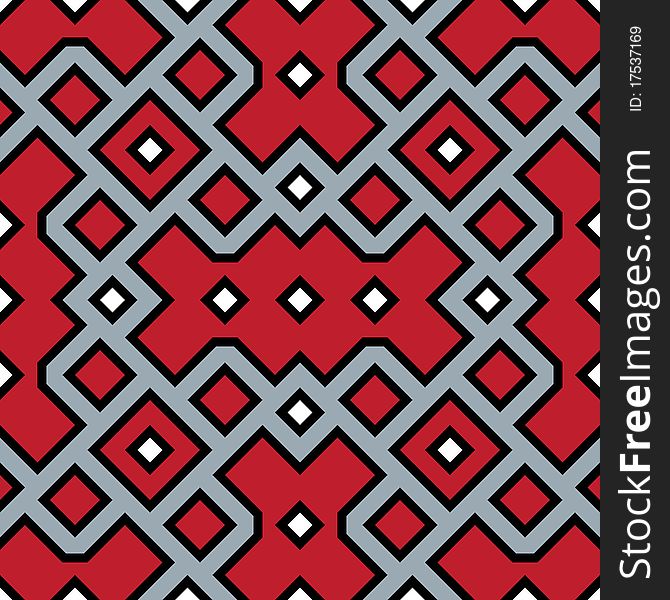 Abstract seamless red, black and white background