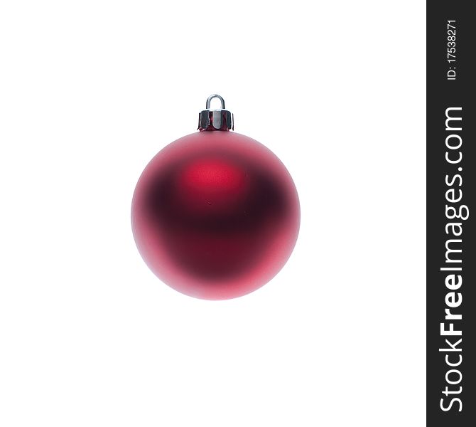 Christmas ball isolated on white