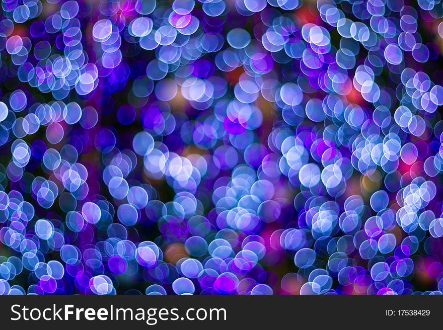 Abstract christmas light in Chiang Mai