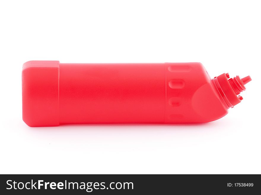 Red Plastic Bottle