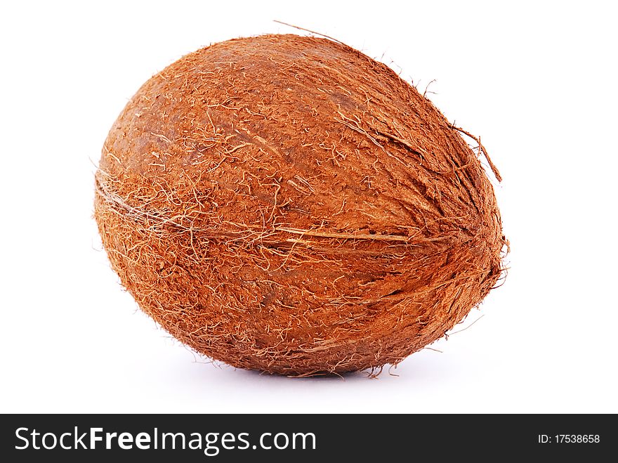 Coconut isolated on a white background