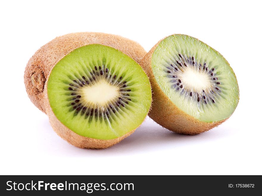 Kiwi fruit isolated on white background