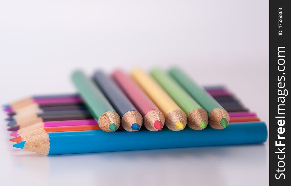 Group Of Color Pencils