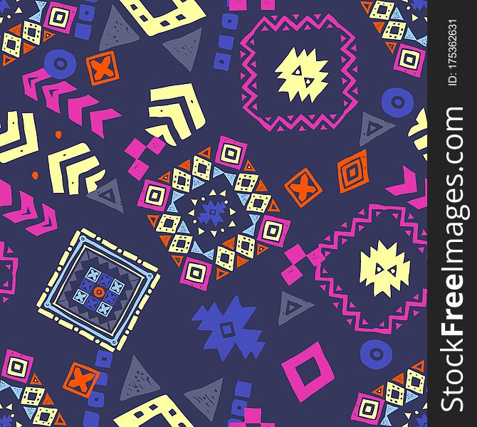 Seamless Ethnic Pattern. Tribal Vector Abstract Background