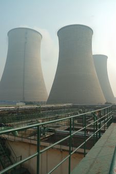 Air Pollution From Chimney And Wastewater Treatmen Stock Photos Air Pollution From Chimney And Wastewater Treatmen Stock Photos