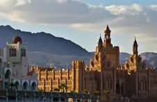 View On Resort Hotels In Eilat City, Israel Royalty Free Stock Photos