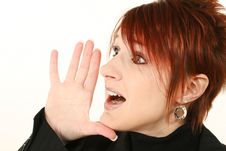 Free Woman Yelling Stock Image - 17544831