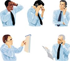 Man Speaks On Telephone. Stock Image Man Speaks On Telephone. Stock Image