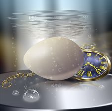 Breakfast Bachelor. Soft-boiled Egg. Royalty Free Stock Images