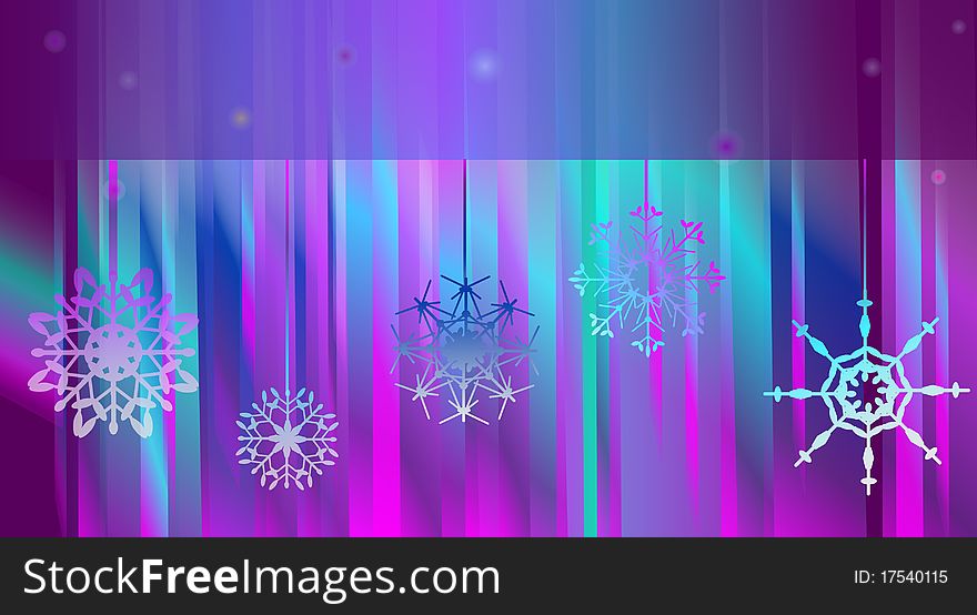 Northern lights. Abstract vector background