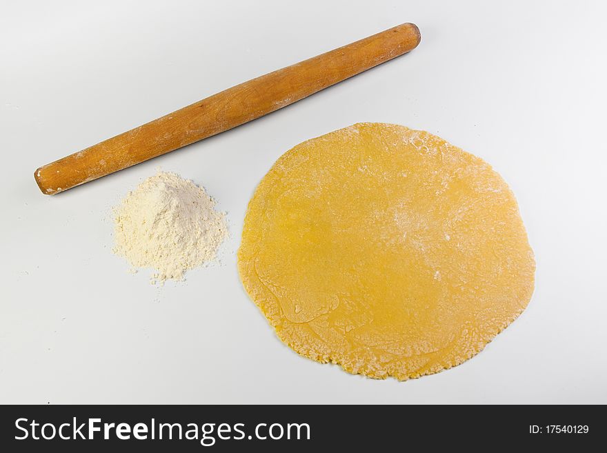 Preparation of dough for a pie. Preparation of dough for a pie