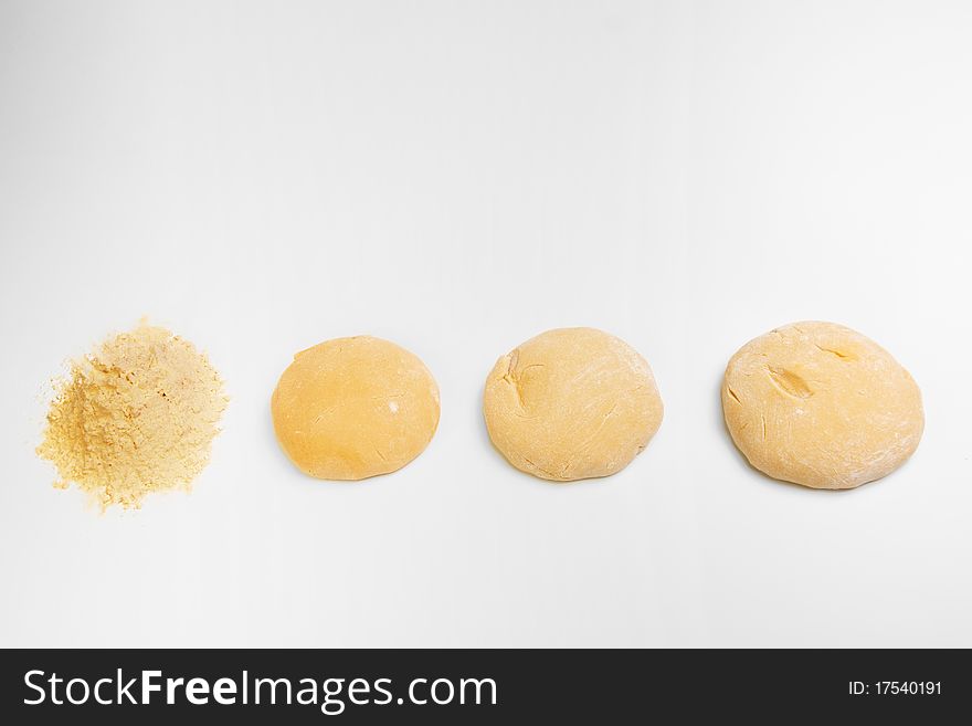 Preparation of dough for a pie. Preparation of dough for a pie