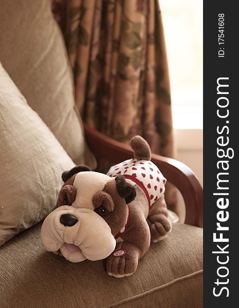 Stuffed dog toy