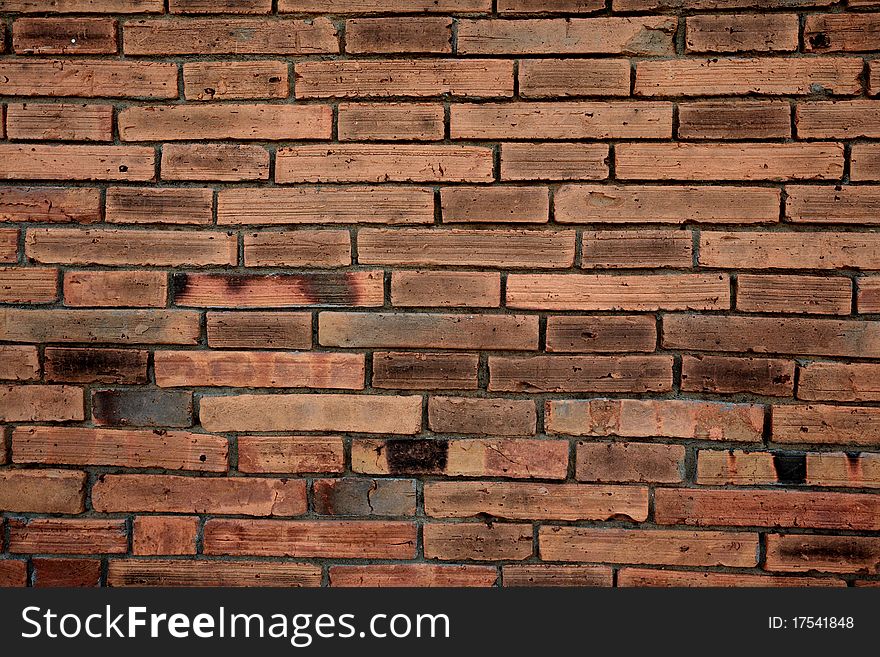 Dark Brown Old Brick Pattern Texture