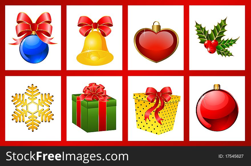Christmas Background With Gifts