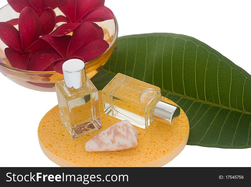 A set of aromatherapy for body treatment. A set of aromatherapy for body treatment