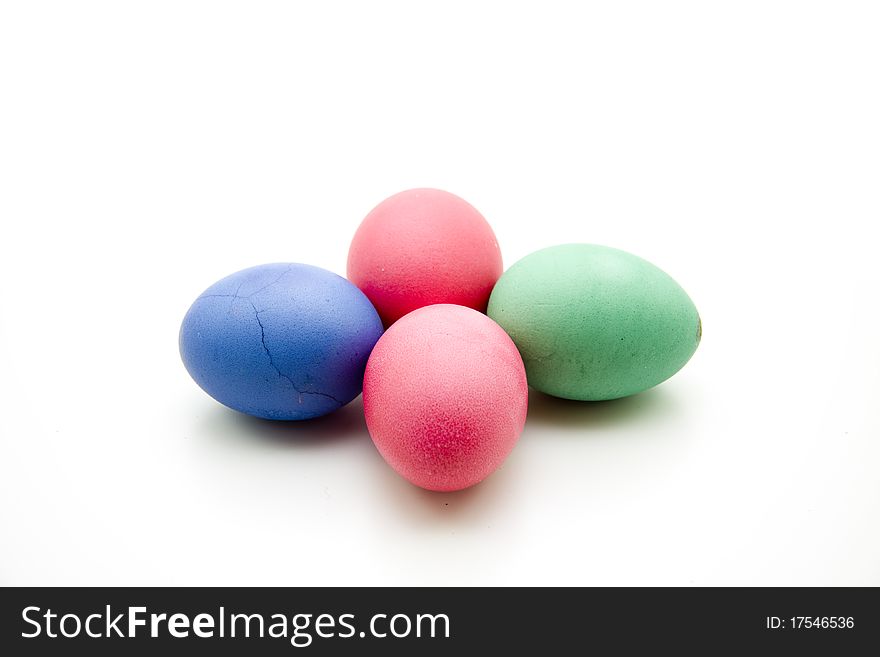 Colored Easter eggs to Easter