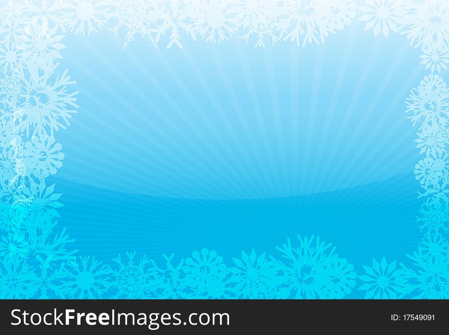 Illustration of floral christmas card on white background