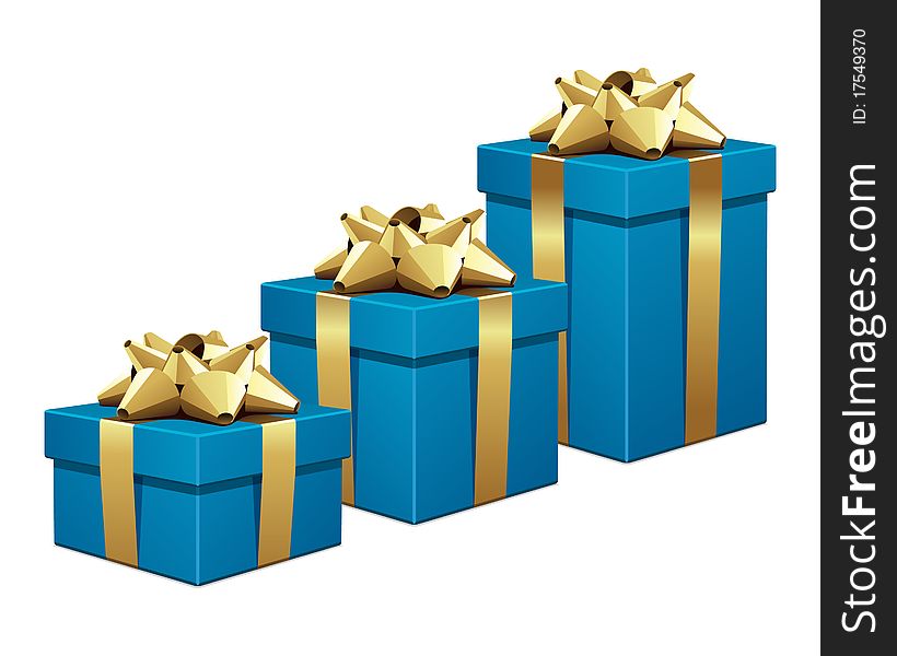 Blue gifts shopping graph