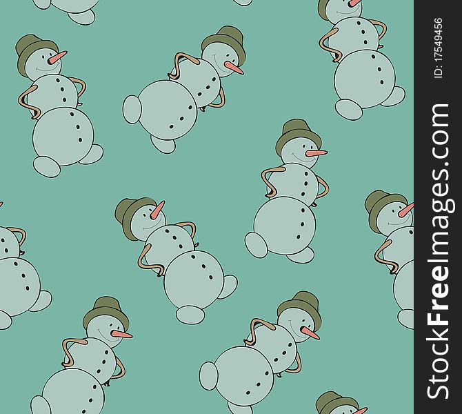 Snowman seamless