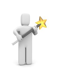 Person With Magic Wand Stock Image Person With Magic Wand Stock Image