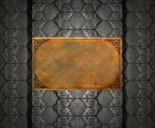Brass Sheet OnThai Silver Pattern Texture Royalty Free Stock Image