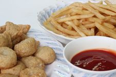 Fired Meat Ball Stock Photography Fired Meat Ball Stock Photography