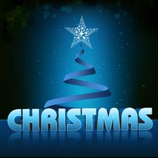 Christmas Card With Xmas Tree Royalty Free Stock Images Christmas Card With Xmas Tree Royalty Free Stock Images