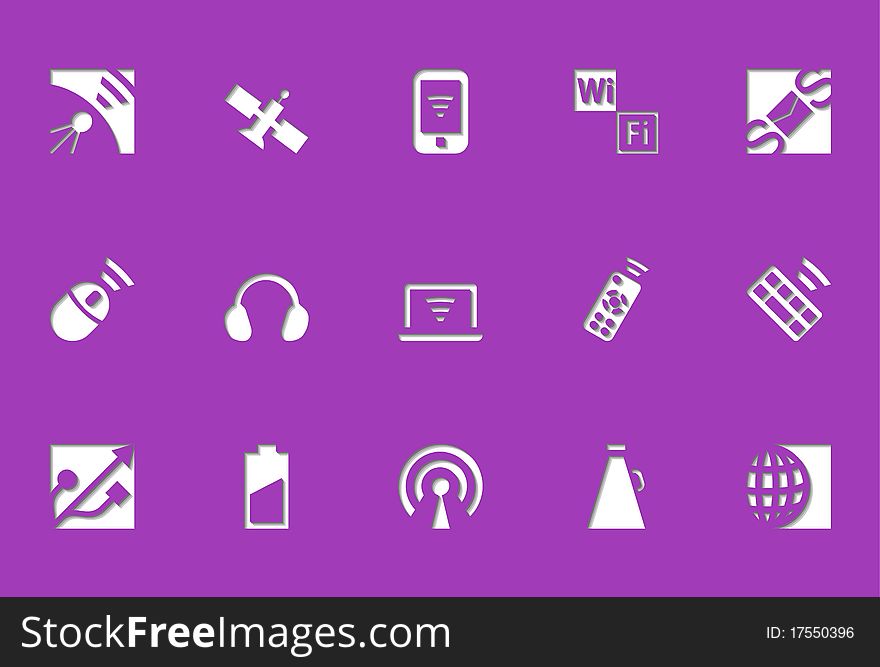 Wireless Icons | Die Cut Series