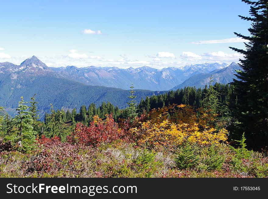 Fall in the Cascades in British Columbia,Canada. Fall in the Cascades in British Columbia,Canada