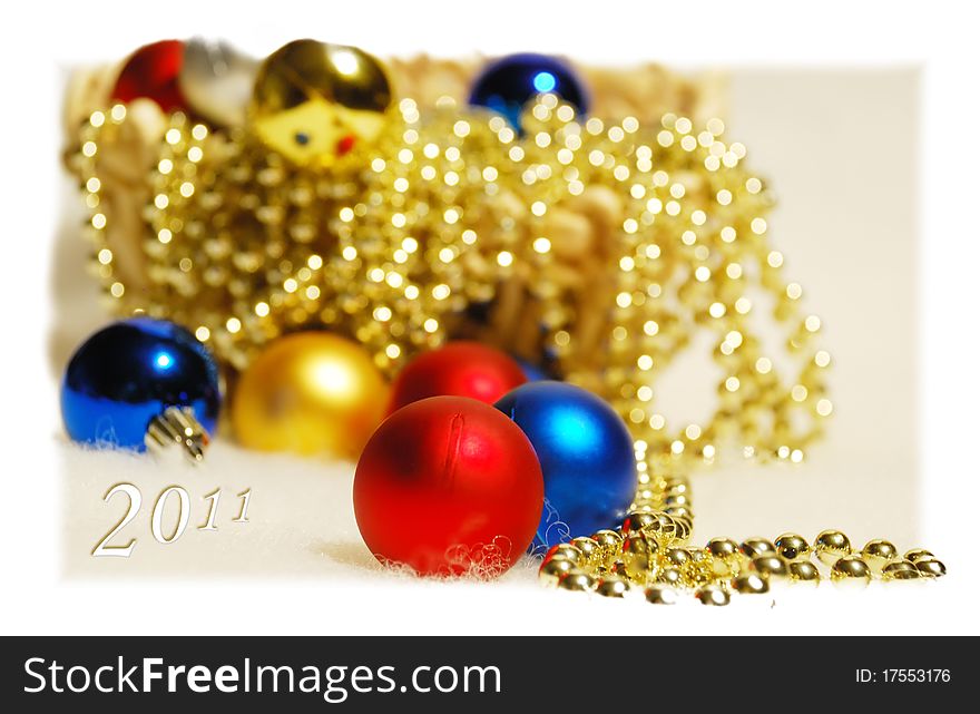 Close-up Christmas-tree Spheres