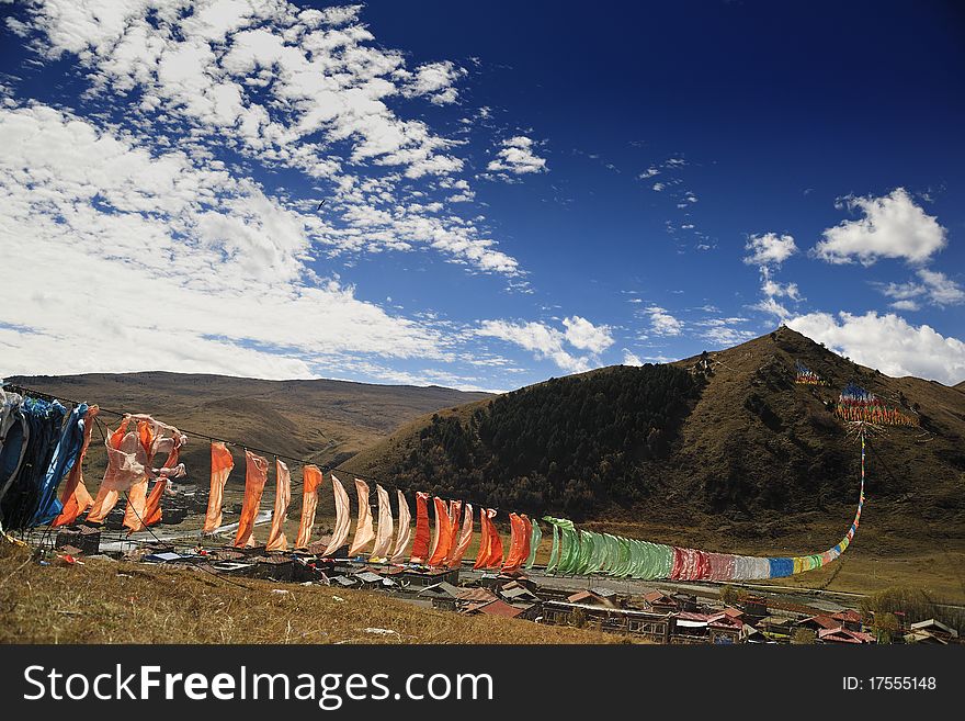 This is a kind of Tibetan culture in Tibet-Jing Fan.