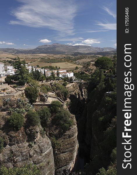 The Ronda city situated on the rock. Ronda is a city in the Spanish province of MÃ¡laga. The Ronda city situated on the rock. Ronda is a city in the Spanish province of MÃ¡laga.