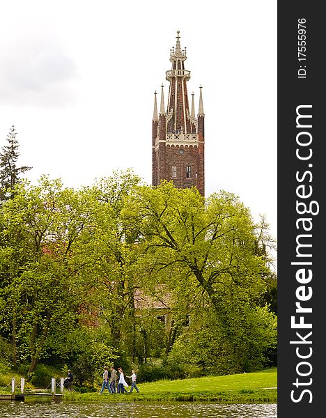 A walk in the Park near the famous German town Leipzig