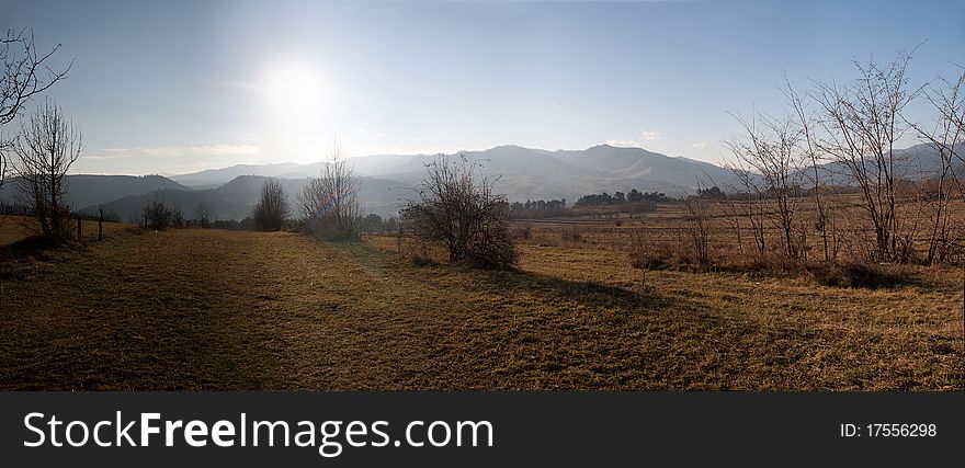 Panorama at the mountain in carpatian. Panorama at the mountain in carpatian