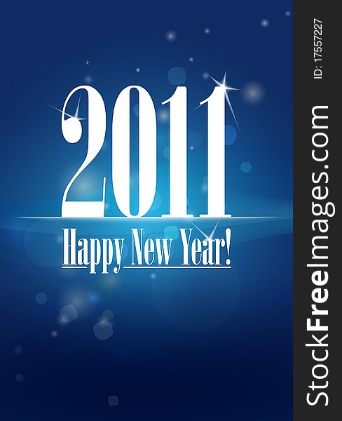 New Year Greeting Card Illustration
