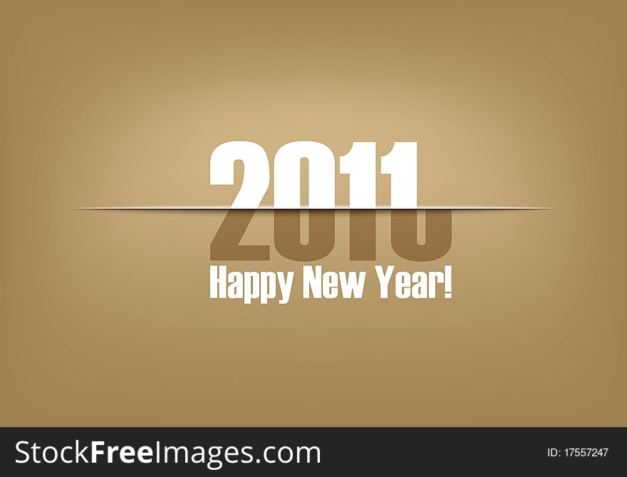New Year Paper Cut Greeting Card
