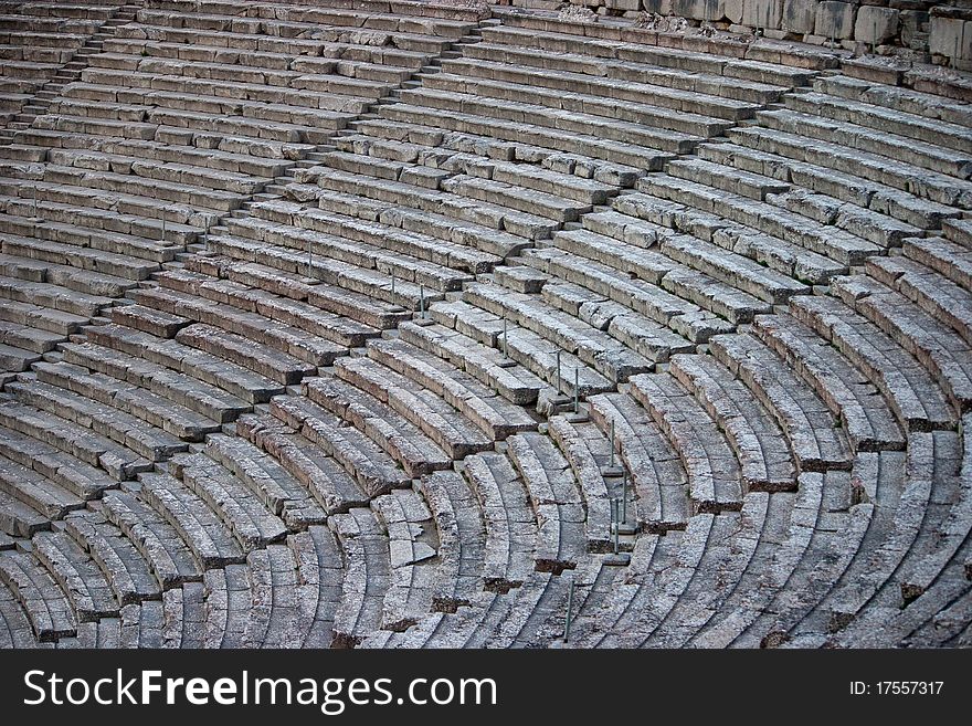 Famous Greek antique amphitheater, Epidaurus, Peloponnese, Greece. Famous Greek antique amphitheater, Epidaurus, Peloponnese, Greece