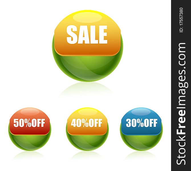 Sale and discount buttons