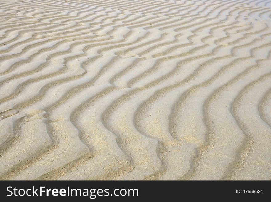 Sand beach ripple