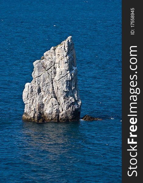 "Sail" rock near Gaspra, Crimean peninsula.